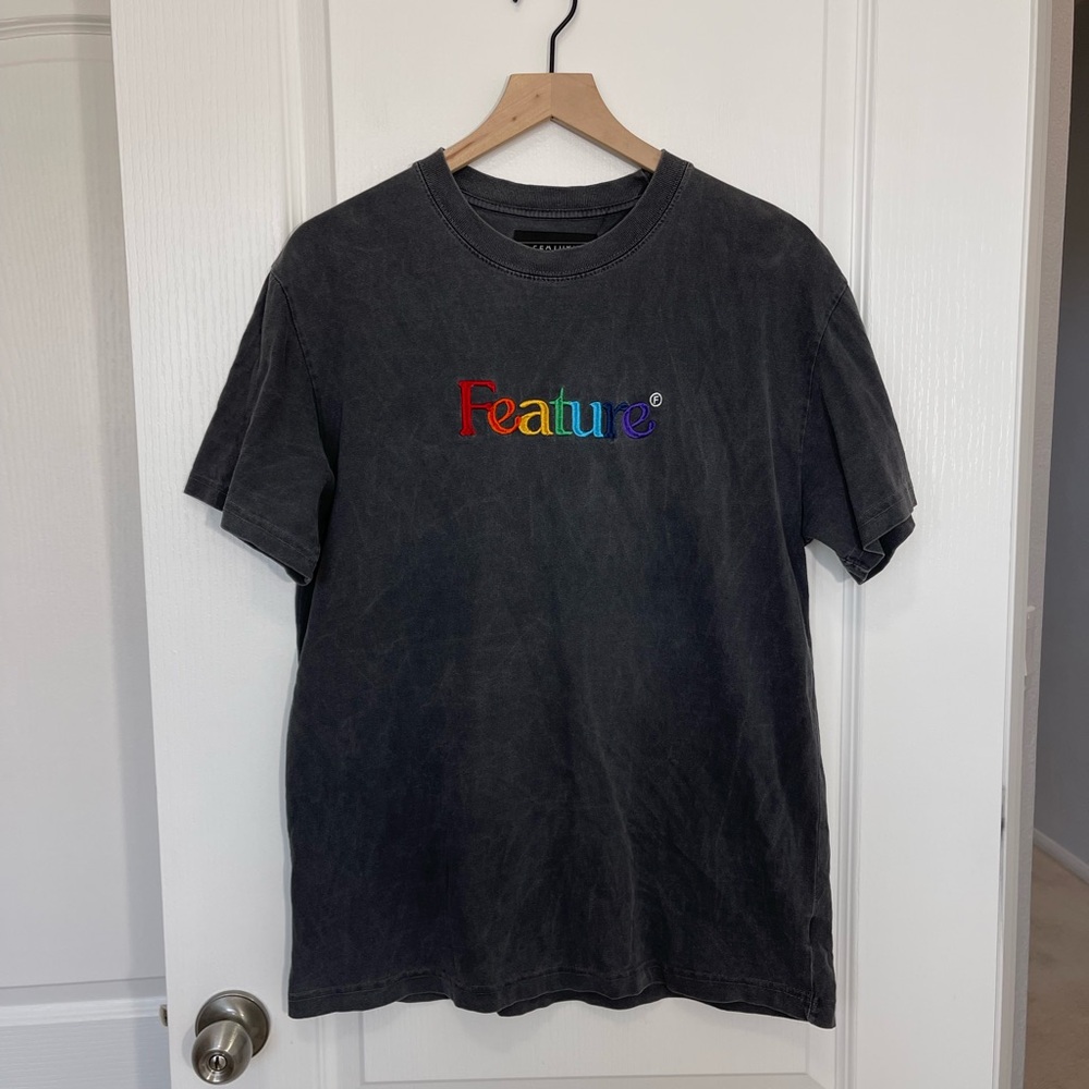 Feature Gray Crewneck T-Shirt